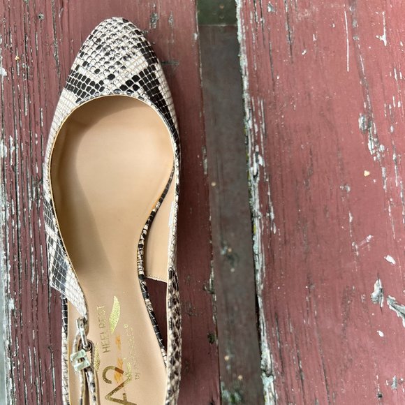 Aerosoles Slingbacks Snakeskin, Size 8M, NEW - Picture 7 of 12